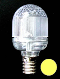 LEDミニクリプトン電球(スケルトン) [黄色] E-17
