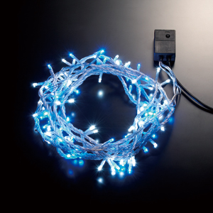 LEDストリングライト 10mタイプ・白/青