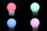 色が自動で変化するRGBタイプ LED電球　<口金E26>