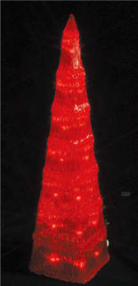 クリスタルモチーフ ツリー 赤 （24V / 屋外用）2012年版