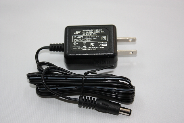 12V ACアダプタ(1A/12W） 