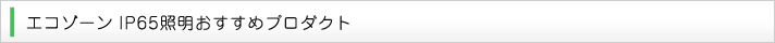 エコゾーン IP65照明おすすめプロダクト