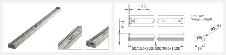 LED ライトバー 商品画像・寸法図