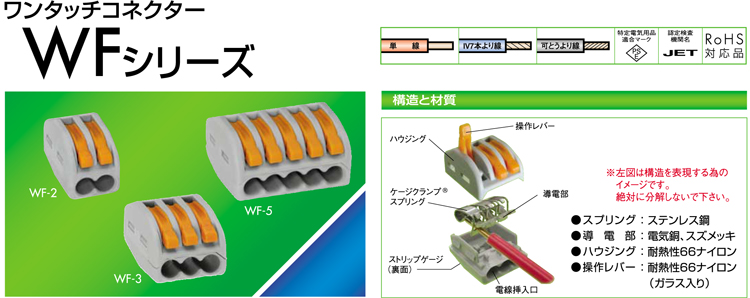 WAGOワンタッチコネクター