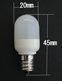 LED電球 20Φシリーズ ナツメ型　E-12