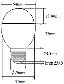 LED電球 QHB25シリーズ E-17 ≪屋外使用可能≫