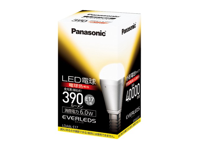 パナソニック LED電球 [電球色 E17] LDA6L-E17【在庫限り特価】