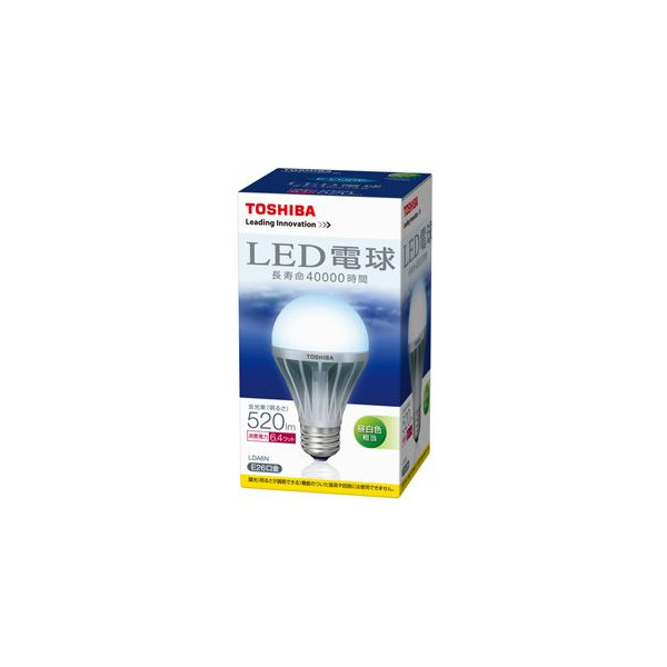 東芝 LED電球 [昼白色 E26] イーコア LDA6N