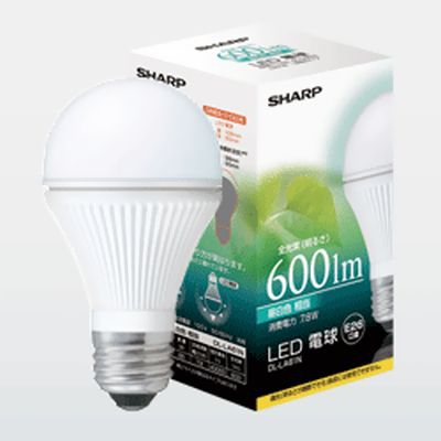 【7.8W】 電球形LEDランプ 口金E26 7.8W ＜シャープ製＞
