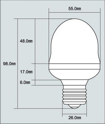 LED屋外電球 サイン球 口金E26 （屋外使用可能）